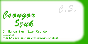 csongor szuk business card